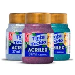 Tinta para Tecido com Glitter 37ML