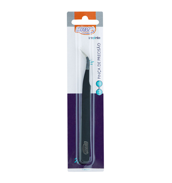 Pinça De Precisão Curva 12,2 cm Invente Brw