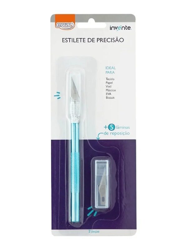 Estilete de Precisão 6 Láminas Invente