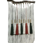 Kit Painel Têxtil Cru Terracota e Verde Oliva