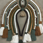 Kit Cocar Têxtil Verde e Marrom