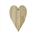 Coração de Pinus com Furo Tamanho M 10x6 cm