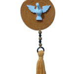 Kit Pendente Divino Mostarda com Cordão de Algodão