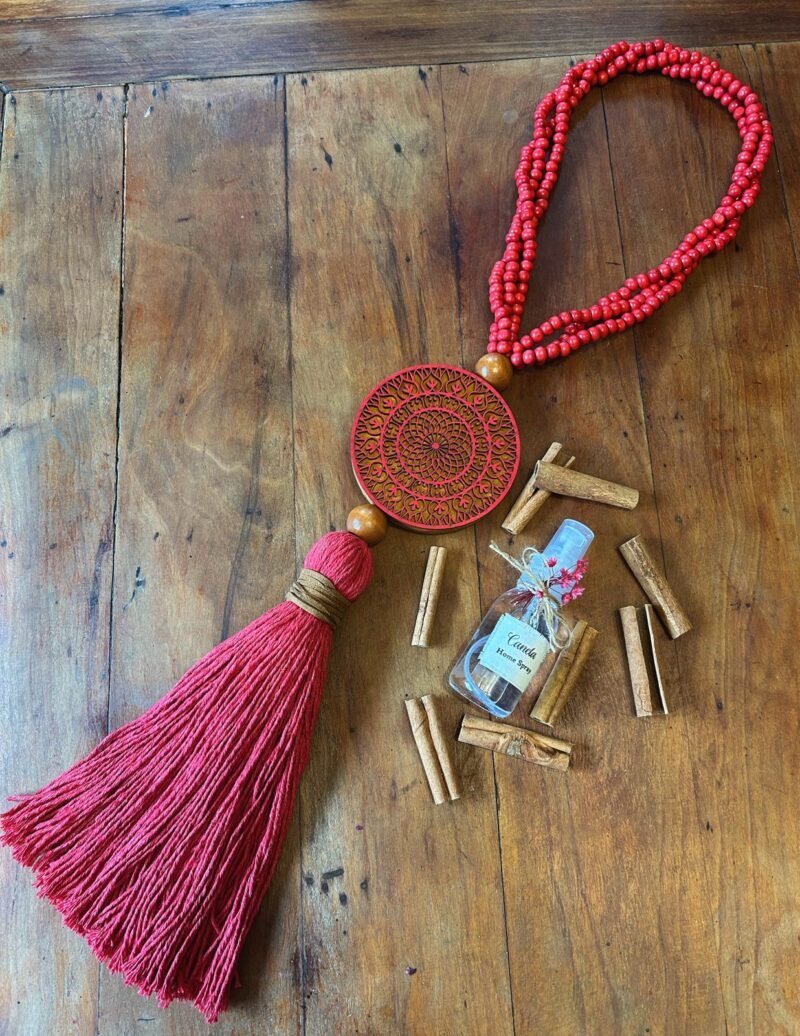 Kit Pendente Mandala Canela com Home Spray - Imagem 2