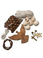 Kit Terço de Madeira com Divino de Pinus - Imagem 2