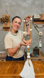 Kit Terço de Madeira com Divino de Pinus