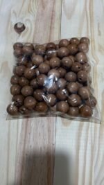 Kit Contas de Madeira 100 Unidades 22 mm Cor Cerejeira - Imagem 2