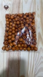 Kit Contas de Madeira 200 Unidades 18 mm Canela - Imagem 3