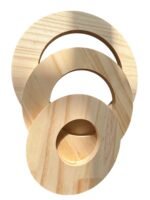 Kit com 3 Aros de Madeira Pinus Cru - Imagem 2