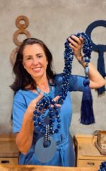Kit Colar de Mesa Azul Noturno
