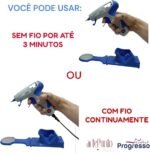 Pistola De Cola Quente Sem Fio Artepunto - Bico Fino Azul - Imagem 4