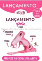 Pistola De Cola Quente Sem Fio Artepunto - Bico Fino Pink - Imagem 3